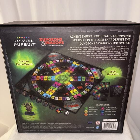 Trivial Pursuit Dungeons & Dragons D&D Ultimate Edition Board Game Complete - Picture 6 of 11